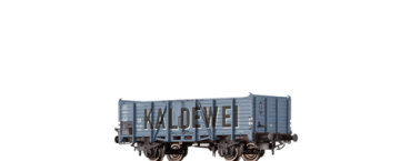 H0 D DB Güterwagen off., Om 21, 751 281, 2A Ep.III,  L=104,6mm, grau, " Kaldewei "