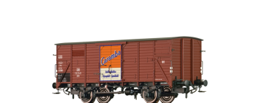 H0 D DB Güterwagen ged., G10, 133 343, 2A, Ep.III, L=110,3mm, braun, " Caramba Öl "