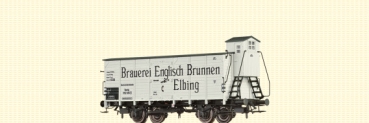 H0 D DRG Güterwagen gedeckt 2A Ep.II Brauerei Englisch Brunnen