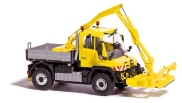 H0 D LKW MB Unimog U430 mit Mähwerk, gelb, etc....................................................................................................