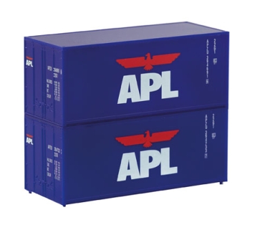 TT Beladungsgut Container Set 2x 20"   " APL ", etc...............................................