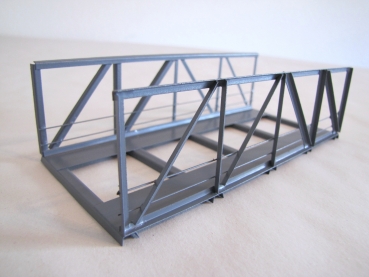 H0 V 15- 64 Vorflutbrücke gerade, grau, 15x 6,4x 4,5cm , etc...................................................