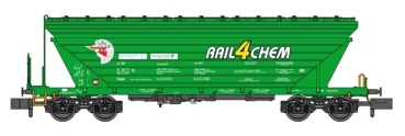 TT SK ZSSK Güterwagen Getreidesilowagen mit Bühne, Rail4Chem., hellgrün, 2, 4A, Ep. V- VI, etc.............