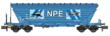 TT NL NS Güterwagen Getreidesilowagen mit Bühne, NPE Modellbau, blau, 2 , 4A, Ep.VI, etc.........