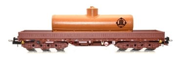 TT D DR Schwerlastwagen Bauart Samms, 4860, 6A, beladen braunen Altölsammelkessel, VEB Petrochemie Kombinat, einfarbig, braun, etc..........