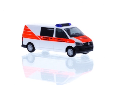 H0 D Einsatzfahrzeug Bus Volkswagen T6 Rettungshunde Malteser Schwäbisch Gmünd, 2A, etc..............