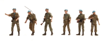 H0 mili Figur NL UNITIL Blauhelme Patroulle 6x, etc.......................