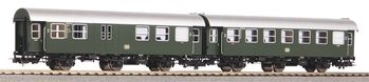 H0 D DB Umbau Reisezugwagen Set 2x, B3yg+ BD3yg, grün, Kl.2, 3A, Ep.IV, etc.........................................................................