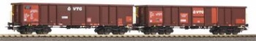 H0 Ch Pri Güterwagen Set 2x, offen, Eaos, VTG, Rübenverkehr, braun, 4A, Ep.VI, etc...........................................