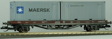 TT D DB Containertragwagen  A  Ep.  Container 2x Maersk, etc...........................................................