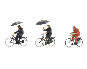 H0 Figuren Radfahrer im Regen, etc............................................................................................................