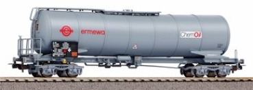 H0 PRI Knickkesselwagen " Ermewa Chemoil ", mit Bremserbühne, grau, 4A, Ep.VI, etc..............................................