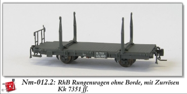 nm Ch RhB Rungenwagen 7351 2A Ep.  mit Zurrösen