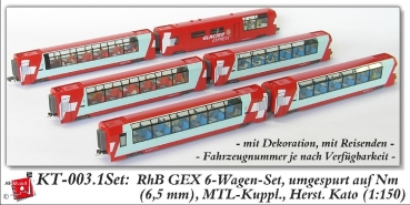 n 1 150 Ch Pri Glacier Express Wagen 6x nm 6,5mm Kato Kupplung I