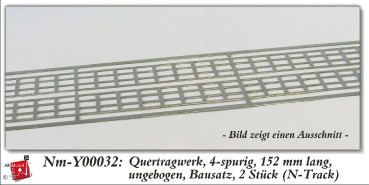 n nm Fahrleitung BS Quertragwerk 152mm Gleis 4x