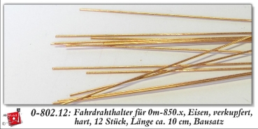 0 BS Oberleitung Fahrdrahthalter Eisen verkufert hart 0,5mm 12x