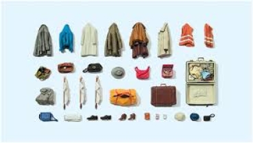 H0 Ausschmückung BS Kleidungsstücke Taschen, Warnwesten etc ..................................................................................................