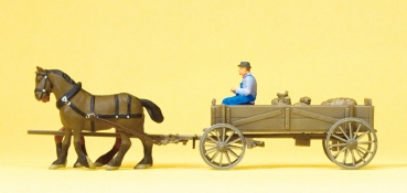 H0 Ausschmückung Kastenwagen Bauer Pferde Ladung etc...............................................................................................................................................................
