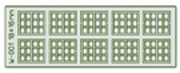 H0 Selbstbauteile Lasercut Sprossenfenster 18x 16mm Scheiben 12