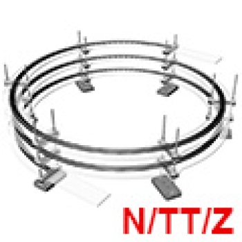 Z Gleiswendel einfach Radius 298,5 2,5x