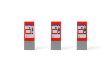 H0 A ÖBB Ausschmückung Fahrkartenautomat, Stück  3x