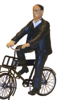 I Figur Fahrradfahrer Mann