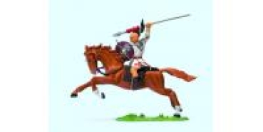 1: 25 Figur Hunne zu Pferd Speer erhoben etc............................................................................................................................................................................