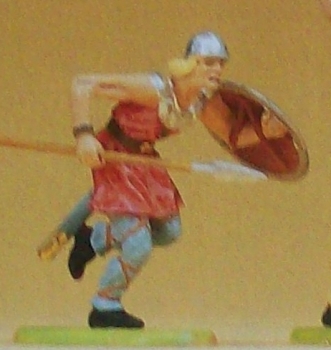 1: 25 Figur Normanne stürmend mit Speer