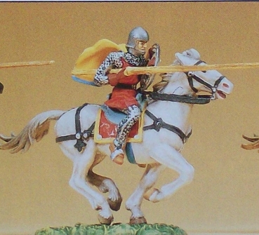 1: 25 Figur Normanne reitend mit Lanze und Umhang etc.............................................................................................................................................................