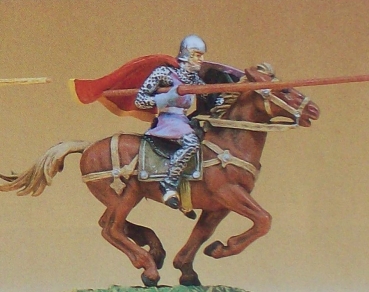 1: 25 Figur Normanne reitend mit Lanze und großem Umhang etc......................................................................................................................................................