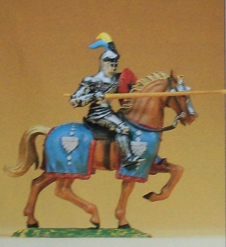 1: 25 Figur Ritter reitend mit Lanze etc........................................................................................................................................................................................