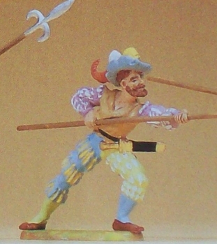 1: 25 Figur Landsknecht mit Hellebarde etc..................................................................................................................................................................................