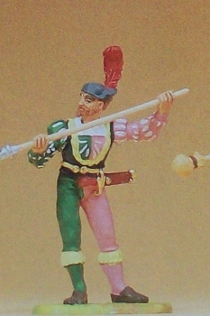 1: 25 Figur Stückknecht mit Pulverschaufel