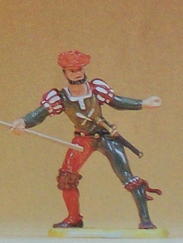 1: 25 Figur Stückknecht mit Luntenspieß etc.............................................................................................................................................................................