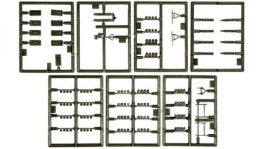 H0 mili Eu Ausschmückung Artillerie Munition Set