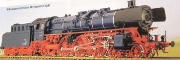 H0 D DR BS MS WM NS Dampflokomotive BR 03.10 Reko,  Ep.III, Kohle,  Radsatz NEM,
