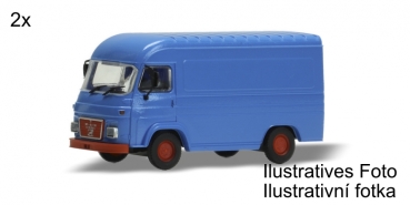 H0 CZ LKW BS Avia/ MAN- Set 2x, 2A, Ep.III, bläulich, Saviem Kastenwagen, KIT, etc.....................................