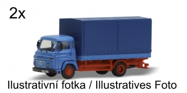 H0 CZ LKW BS Avia- Set 2x , 2A, Ep.III, bläulich, Plane Pritsche, etc.......................................