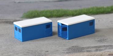 H0 Geländegestaltung BS Baucontainer- Set 2St. blau, etc..............................................