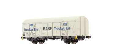 N D DB Güterwagen ged. Gbs-uv 253 , 25 80 141 4 412 9 ( P ) , 2A, Ep.IV, L= 78,1mm, " BASF Trocken Eis ( Transthermos ) "