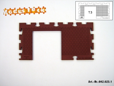 0 Gebäude Kreuz- Blockverband Element 1   120x 60