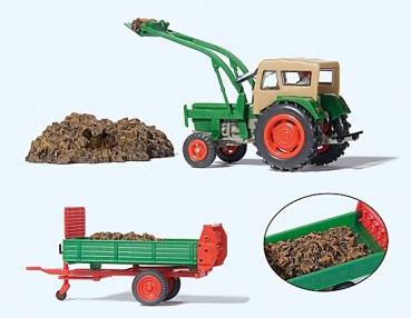 H0 Figur Ackerschlepper Deutz Lader Dungstreuer etc...........................................................................................................