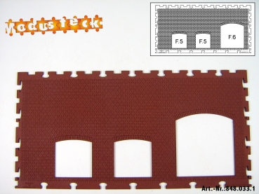 0 Gebäude Kreuz- Blockverband Element 4   120x 240