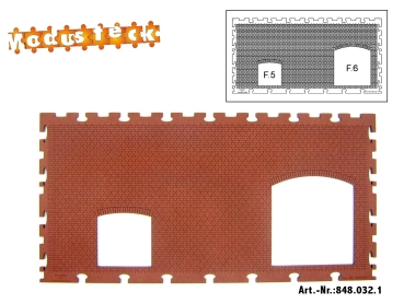 0 Gebäude Kreuz- Blockverband Element 4   120x 240