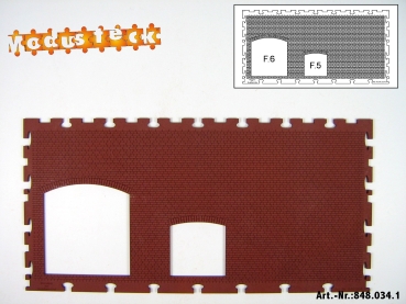 0 Gebäude Kreuz- Blockverband Element 4   120x 240