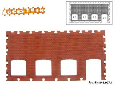 0 Gebäude Kreuz- Blockverband Element 4   120x 240