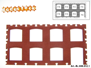 0 Gebäude Kreuz- Blockverband Element 4   120x 240