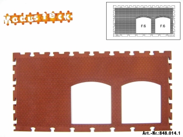 0 Gebäude Kreuz- Blockverband Element 4   120x 240