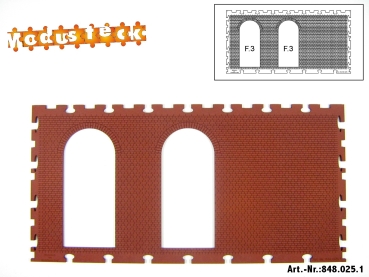 0 Gebäude Kreuz- Blockverband Element 4   120x 240