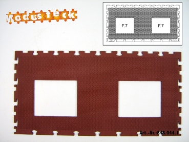 0 Gebäude Kreuz- Blockverband Element 4   120x 240